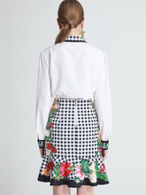 Load image into Gallery viewer, Checkerboard flowers two piece set *WAS £125*