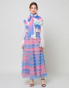 Pastel ruffle tiered two piece *WAS £145*