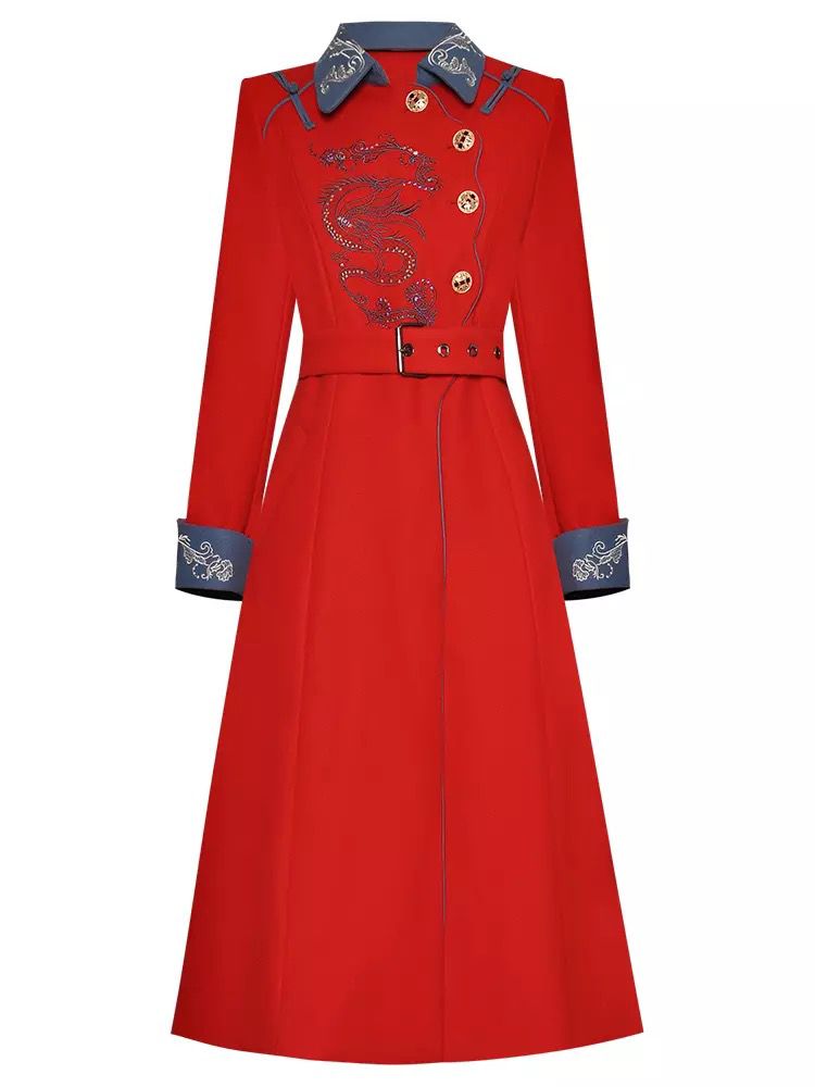 Dragon White Military Coat