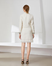 Load image into Gallery viewer, &quot;Pretty love&quot;  Cream tweed suit set