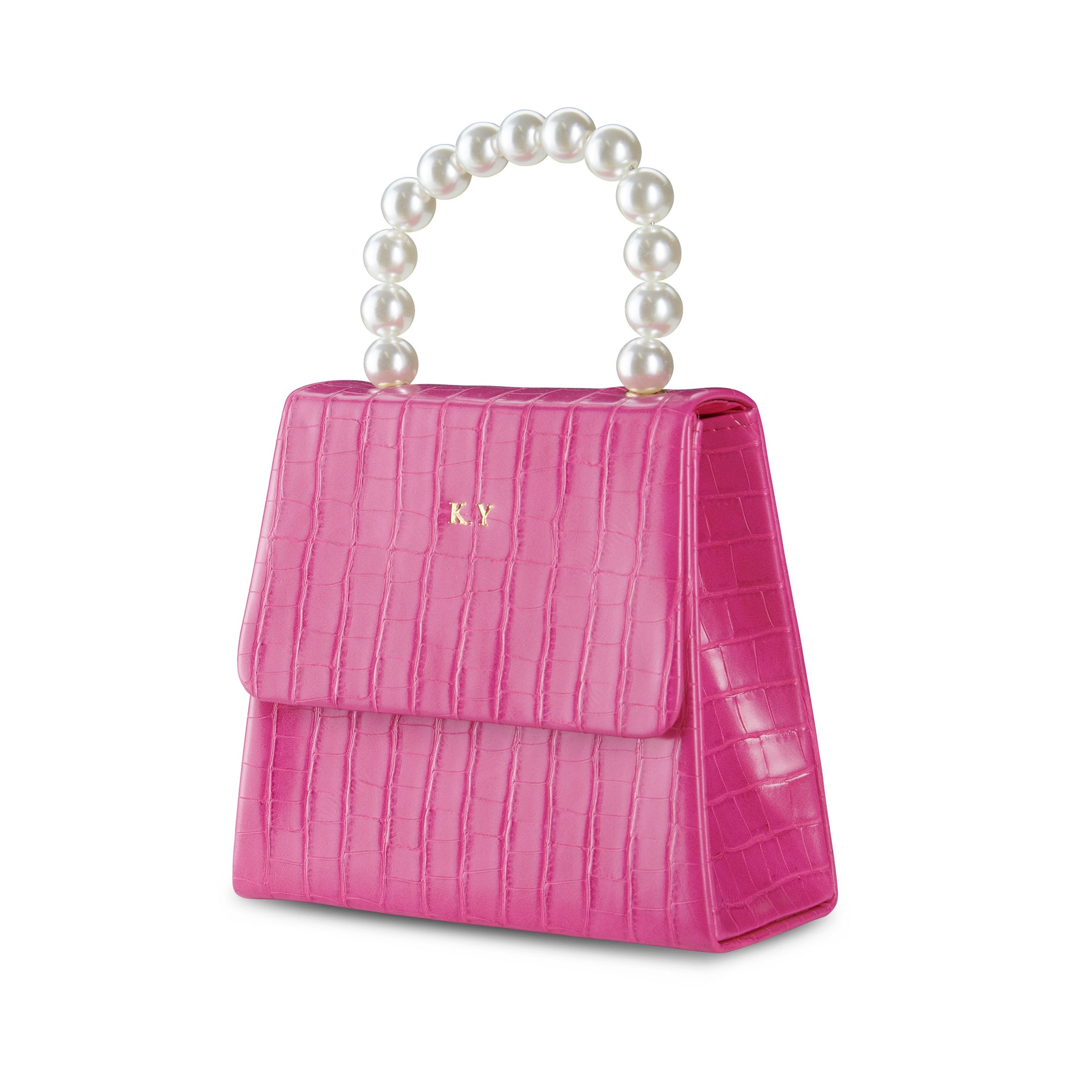 Hot Pink Pearl Drop Handbag THREESIXFIVE