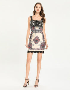 Warrior Floral Lace Midi Dress SAMPLE (DRESS ONLY)
