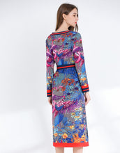 Load image into Gallery viewer, Birds in Paradise two- piece midi dress