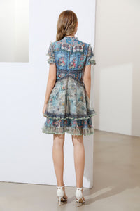 'Amore' Tirered mini dress