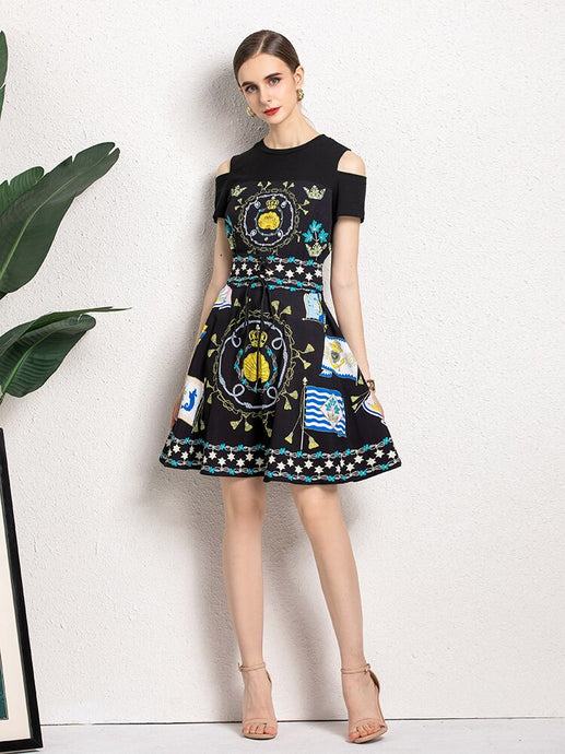 Fluttering Flag mini dress