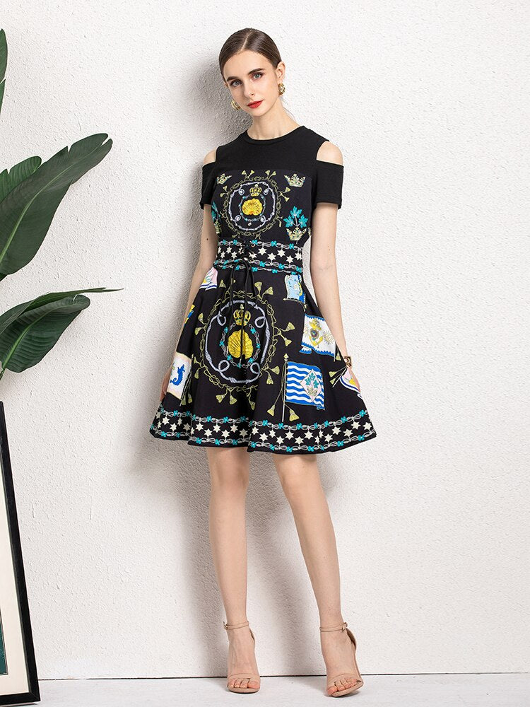 Fluttering Flag mini dress