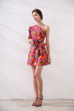 Load image into Gallery viewer, Exotic Floral off- the shoulder mini dress *WAS £85*