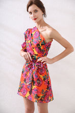 Load image into Gallery viewer, Exotic Floral off- the shoulder mini dress *WAS £85*