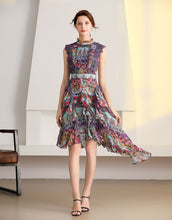 Load image into Gallery viewer, Floral daydream ruffle dress