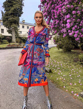 Load image into Gallery viewer, Birds in Paradise two- piece midi dress