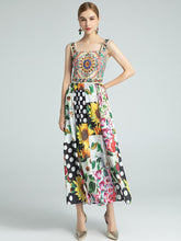 Load image into Gallery viewer, The fun fair floral midi dress