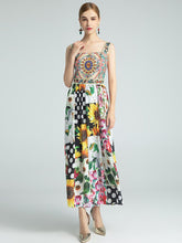 Load image into Gallery viewer, The fun fair floral midi dress