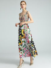 Load image into Gallery viewer, The fun fair floral midi dress