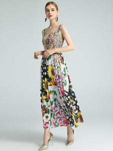 The fun fair floral midi dress