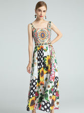 Load image into Gallery viewer, The fun fair floral midi dress