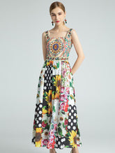 Load image into Gallery viewer, The fun fair floral midi dress