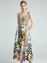 Load image into Gallery viewer, The fun fair floral midi dress