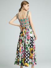 Load image into Gallery viewer, The fun fair floral midi dress