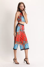 Load image into Gallery viewer, orange patterned two piece set sample sale