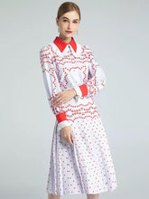 Load image into Gallery viewer, Red Heart polka print two piece set *WAS £150*