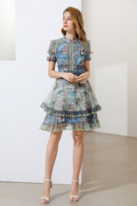 'Amore' Tirered mini dress