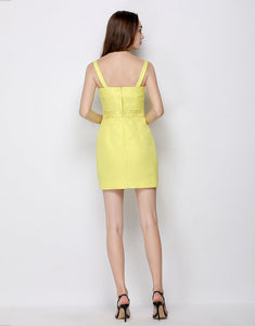 Sunshine Embellished Strappy Mini Dress