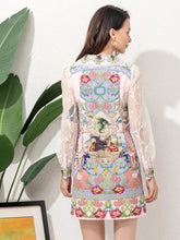 Load image into Gallery viewer, Flower vision mini dress