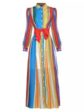 Load image into Gallery viewer, &#39;I can see a rainbow&#39; maxi dress with Bow