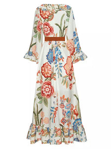 Free spirit maxi dress with frills