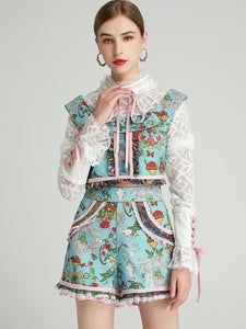 "Up and Away" hot air balloon two piece