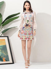 Load image into Gallery viewer, Flower vision mini dress