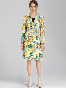 A whole lotta lemons trench coat