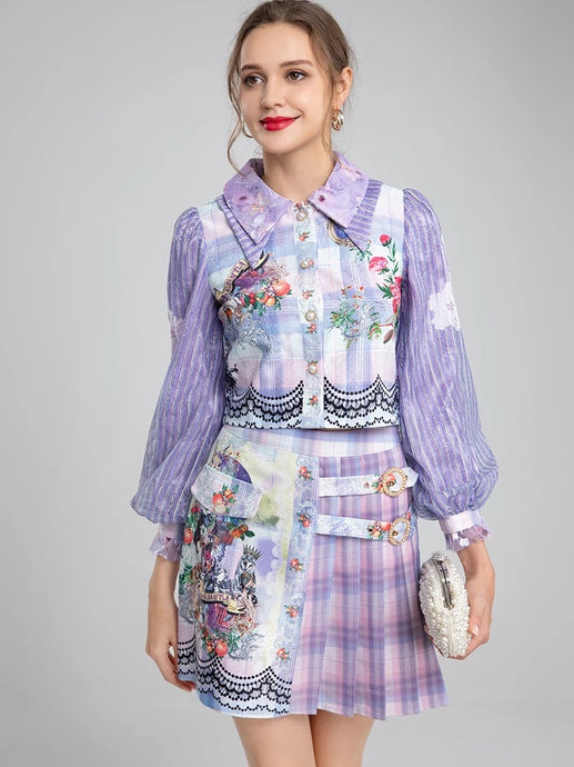 Lilac imagination two piece set