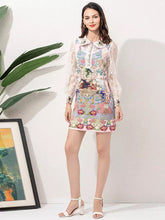 Load image into Gallery viewer, Flower vision mini dress