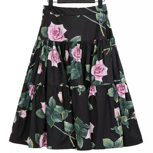Wild Rose black tiered maxi skirt *WAS £125*