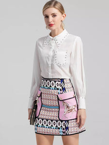 Prancing horses two piece set