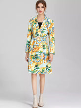 Load image into Gallery viewer, A whole lotta lemons trench coat