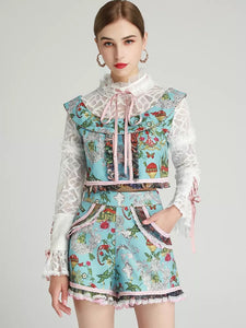 "Up and Away" hot air balloon two piece