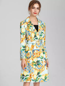 A whole lotta lemons trench coat