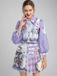 Lilac imagination two piece set