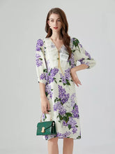 Load image into Gallery viewer, Flowers with finesse dress with chain details