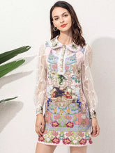 Load image into Gallery viewer, Flower vision mini dress