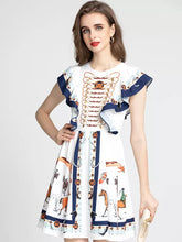 Load image into Gallery viewer, Horse show frilled mini dress