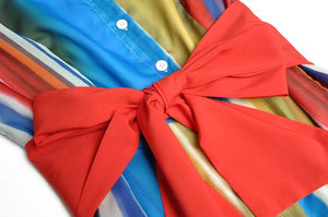 'I can see a rainbow' maxi dress with Bow