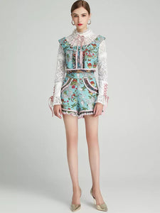 "Up and Away" hot air balloon two piece