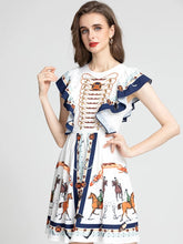 Load image into Gallery viewer, Horse show frilled mini dress