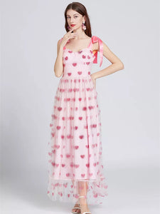 Sweet Heart Strap Maxi Dress