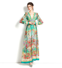 Load image into Gallery viewer, Countryside garden maxi dress