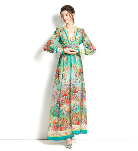 Countryside garden maxi dress
