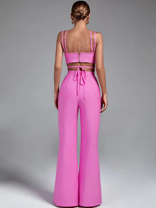 Pink Lux Bodycon Jumpsuit